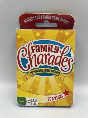 Family Charades Card Game Outset Media- 300+ Charades Travels Well DAMAGED BOX